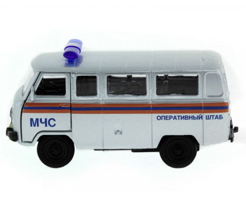 Машина АВТОПАНОРАМА инерц. УАЗ-452 (МЧС) 1/50, в/к 12*7*5,5 см