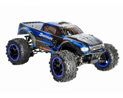 Радиоуправляемый монстр Remo Hobby Dinosaurs Master Brushless (синий) 4WD 2.4G 1/8 RTR