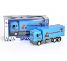 Машина "АВТОПАНОРАМА" SCANIA (фура) 1/40 инерц., в/к 28*14*12