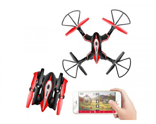 Р/У квадрокоптер Syma X56W Folding Wizard с FPV трансляцией Wi-Fi, барометр, 2.4G RTF