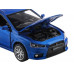 Машина АВТОПАНОРАМА Mitsubishi Lancer Evolution, синий, 1/32, свет, звук, в/к 17,5*12,5*6,5 см