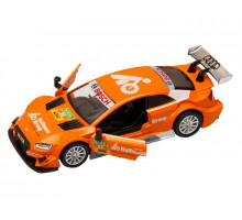 Машина "АВТОПАНОРАМА" Audi RS 5 DTM, оранжевый, 1/43, откр. двери, в/к 17,5*12,5*6,5 см