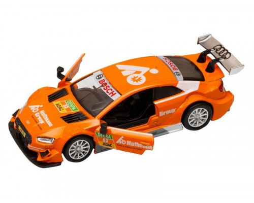 Машина АВТОПАНОРАМА Audi RS 5 DTM, оранжевый, 1/43, откр. двери, в/к 17,5*12,5*6,5 см