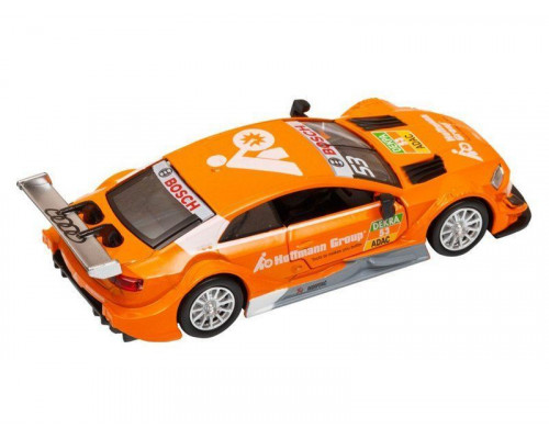 Машина АВТОПАНОРАМА Audi RS 5 DTM, оранжевый, 1/43, откр. двери, в/к 17,5*12,5*6,5 см