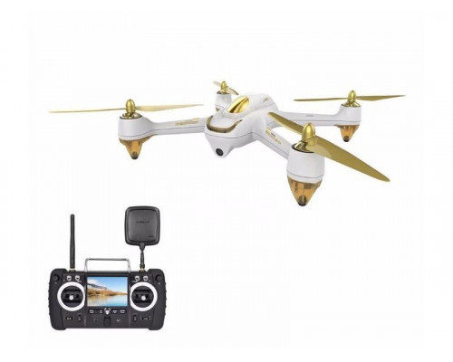 Р/У квадрокоптер Hubsan X4 GPS, FHD + FPV, автовозврат, удержание, следуй за мной, 2.4G (белый)