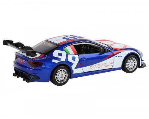 Машина АВТОПАНОРАМА Maserati Gran Turismo MC GT4, синий, 1/32, свет, звук, в/к 17,5*13,5*9 см