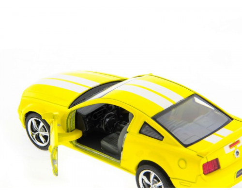 Машина Kinsmart 1:38 Ford Mustang GT с полосками инерция (1/12шт.) б/к