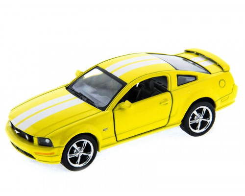 Машина Kinsmart 1:38 Ford Mustang GT с полосками инерция (1/12шт.) б/к