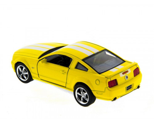 Машина Kinsmart 1:38 Ford Mustang GT с полосками инерция (1/12шт.) б/к