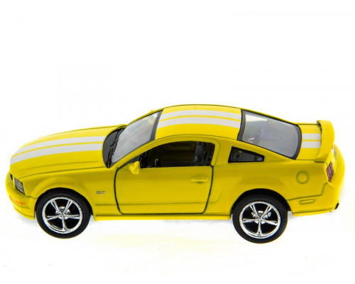 Машина Kinsmart 1:38 Ford Mustang GT с полосками инерция (1/12шт.) б/к