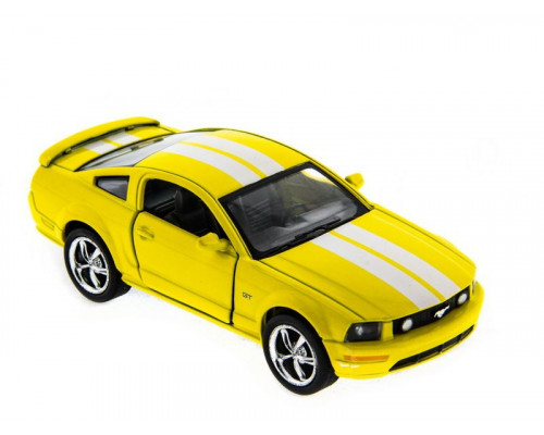 Машина Kinsmart 1:38 Ford Mustang GT с полосками инерция (1/12шт.) б/к