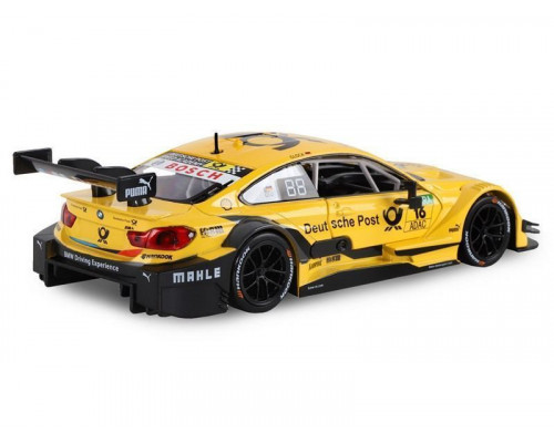 Машина АВТОПАНОРАМА BMW M4, желтый, 1/24, свет, звук, в/к 24,5*12,5*10,5 см