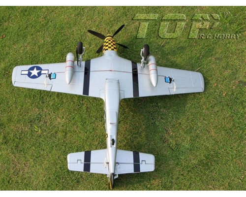 Радиоуправляемый самолет Top RC P-51D Pro желтый 750мм flight controller PNP