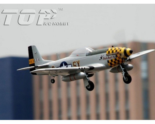 Радиоуправляемый самолет Top RC P-51D Pro желтый 750мм flight controller PNP