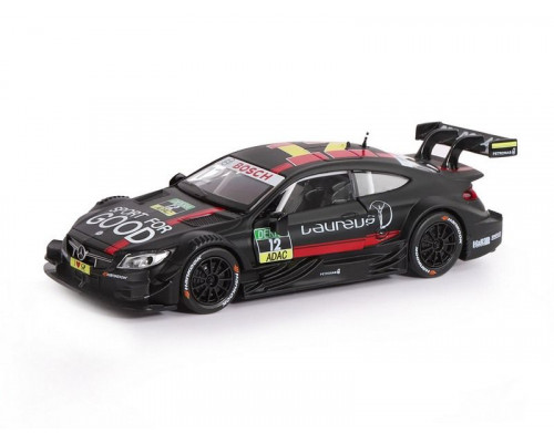 Машина АВТОПАНОРАМА Mercedes-AMG C 63 DTM, черный матовый, 1/32, в/к 17,5*12,5*6,5 см