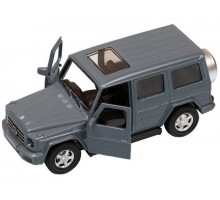 Машина "АВТОПАНОРАМА" Mercedes-Benz G350d, серый, 1/42, инерция, откр. двери, в/к 17,5*12,5*6,5 см