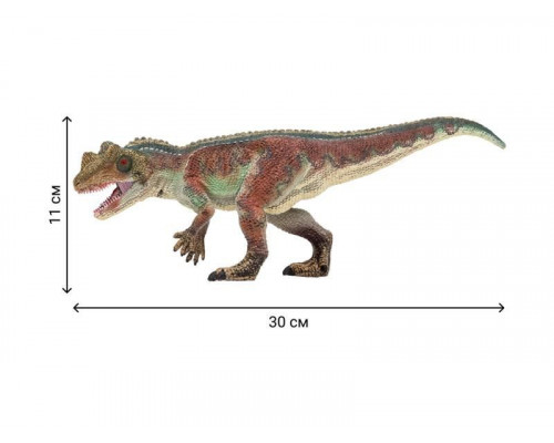 Игрушка динозавр MASAI MARA MM206-002 серии Мир динозавров Цератозавр, фигурка длиной 30 см