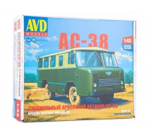 Сборная модель AVD Специальный армейский автобус АС-38, 1/43