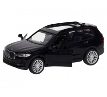 Машина "АВТОПАНОРАМА" BMW X7, 1/44,, черный, инерция, откр. двери, в/к 17,5*12,5*6,5 см