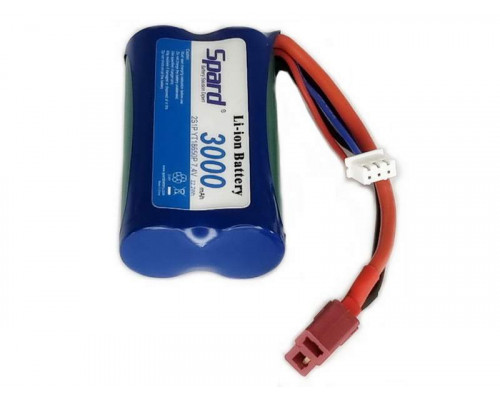 Аккумулятор Li-Ion Spard 3000mAh, 7,4V, 10C, T‐plug для Remo Hobby 1/16, Himoto 1/18