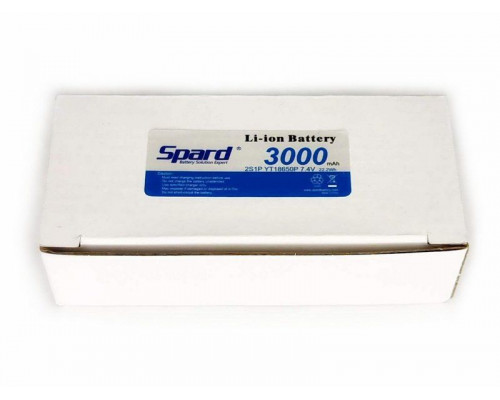 Аккумулятор Li-Ion Spard 3000mAh, 7,4V, 10C, T‐plug для Remo Hobby 1/16, Himoto 1/18