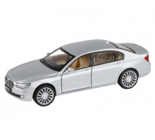 Машина "АВТОПАНОРАМА" BMW 760LI , серебряный, 1/34, свет, звук, инерция, в/к 17,5*13,5*9 см