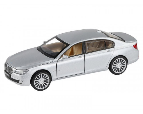 Машина АВТОПАНОРАМА BMW 760LI , серебряный, 1/34, свет, звук, инерция, в/к 17,5*13,5*9 см