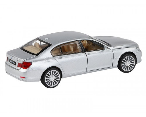 Машина АВТОПАНОРАМА BMW 760LI , серебряный, 1/34, свет, звук, инерция, в/к 17,5*13,5*9 см