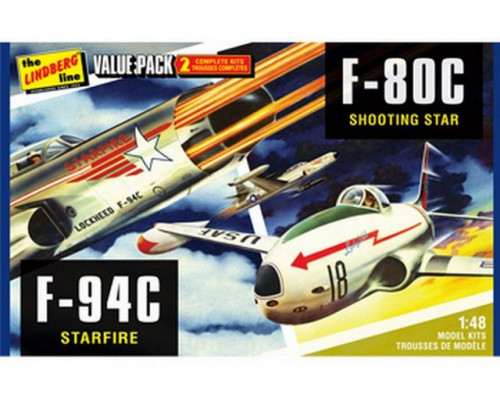 Склеиваемая модель Hawk Lindberg 1/48 2 pack US Korean War Fighte