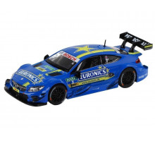 Машина "АВТОПАНОРАМА" Mercedes-AMG C 63 DTM, синий, 1/32, свет, звук, инерция, в/к 17,5*12,5*6,5 см