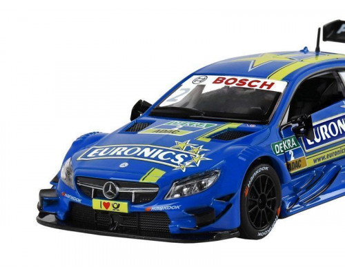 Машина АВТОПАНОРАМА Mercedes-AMG C 63 DTM, синий, 1/32, свет, звук, инерция, в/к 17,5*12,5*6,5 см