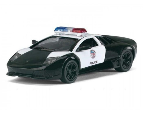 Машина Kinsmart 1:36 Lamborghini Murcielago LP640 полиция, инерция (1/12шт.) б/к