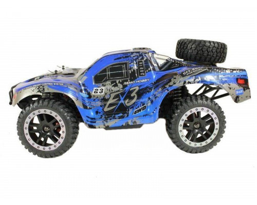 Радиоуправляемый шорт-корс Remo Hobby EX3 Brushless UPGRADE (синий) 4WD 2.4G 1/10 RTR