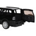 Машина АВТОПАНОРАМА Mitsubishi Pajero 4WD Tubro, черный, 1/33, свет, звук, в/к 17,5*13,5*9 см