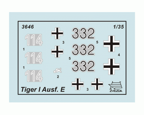 Сборная модель ZVEZDA Немецкий тяжелый танк T-VI «Тигр», подарочный набор, 1/35