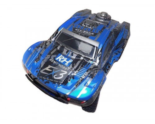 Радиоуправляемый шорт-корс Remo Hobby EX3 Brushless (синий) 4WD 2.4G 1/10 RTR