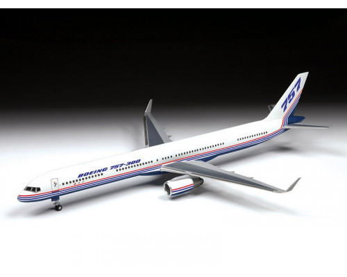 Сборная модель ZVEZDA Пассажирский авиалайнер Боинг 757-300, 1/144