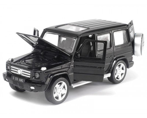 Машина MZ Mercedes G55 25074C 1/32 музыка, свет, инерция 15см (1/6шт) б/к