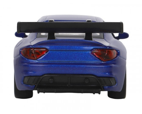 Машина АВТОПАНОРАМА Maserati Gran Turismo MC GT4, синий, 1/43, инерция, в/к 17,5*12,5*6,5 см