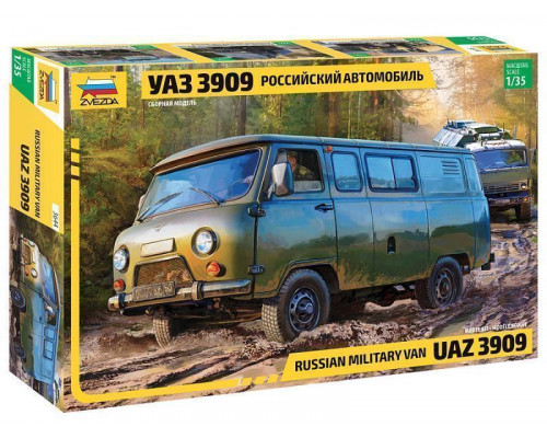 Сборная модель ZVEZDA Российский автомобиль УАЗ 3909, 1/35