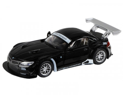 Машина АВТОПАНОРАМА BMW Z4 GT, черный, 1/32, свет, звук, инерция, в/к 17,5*13,5*9 см