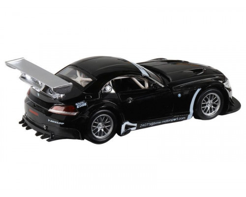 Машина АВТОПАНОРАМА BMW Z4 GT, черный, 1/32, свет, звук, инерция, в/к 17,5*13,5*9 см