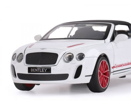 Машина АВТОПАНОРАМА Bentley Continental Supersports ISR, белый, 1/24, в/к 24,5*12,5*10,5 см