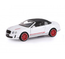 Машина "АВТОПАНОРАМА" Bentley Continental Supersports ISR, белый, 1/24, в/к 24,5*12,5*10,5 см