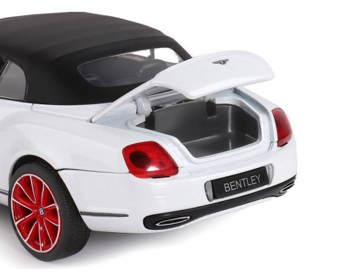 Машина АВТОПАНОРАМА Bentley Continental Supersports ISR, белый, 1/24, в/к 24,5*12,5*10,5 см