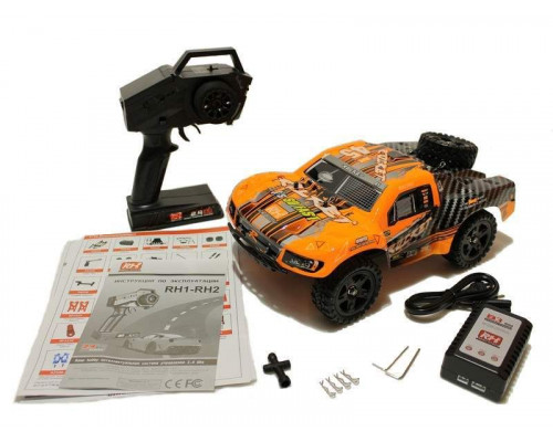 Радиоуправляемый шорт-корс Remo Hobby Rocket (оранжевый) 4WD 2.4G 1/16 RTR