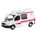 Машина АВТОПАНОРАМА Mercedes Sprinter Скорая помощь, белый, 1/32, в/к 18*9*13,5 см