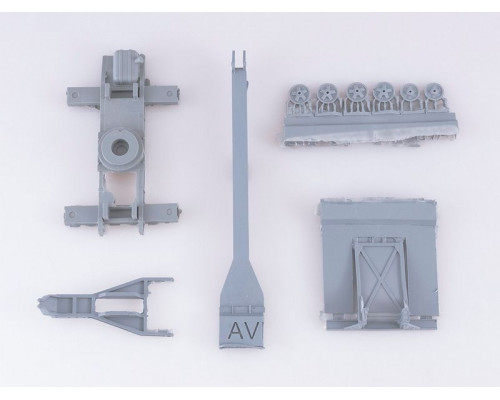 Сборная модель AVD Автомобильный экскаватор-кран ДКА-0,25/5 на шасси ЗИС-151, 1/43