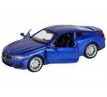 Машина "АВТОПАНОРАМА" BMW M850i Coupé, 1/44, синий, инерция, откр. двери, в/к 17,5*12,5*6,5 см