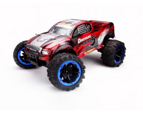 Радиоуправляемый монстр Remo Hobby Dinosaurs Master TWINS MOTOR (красный) 4WD 2.4G 1/8 RTR